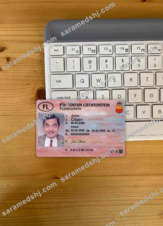 Liechtenstein driving license photolook FRONT